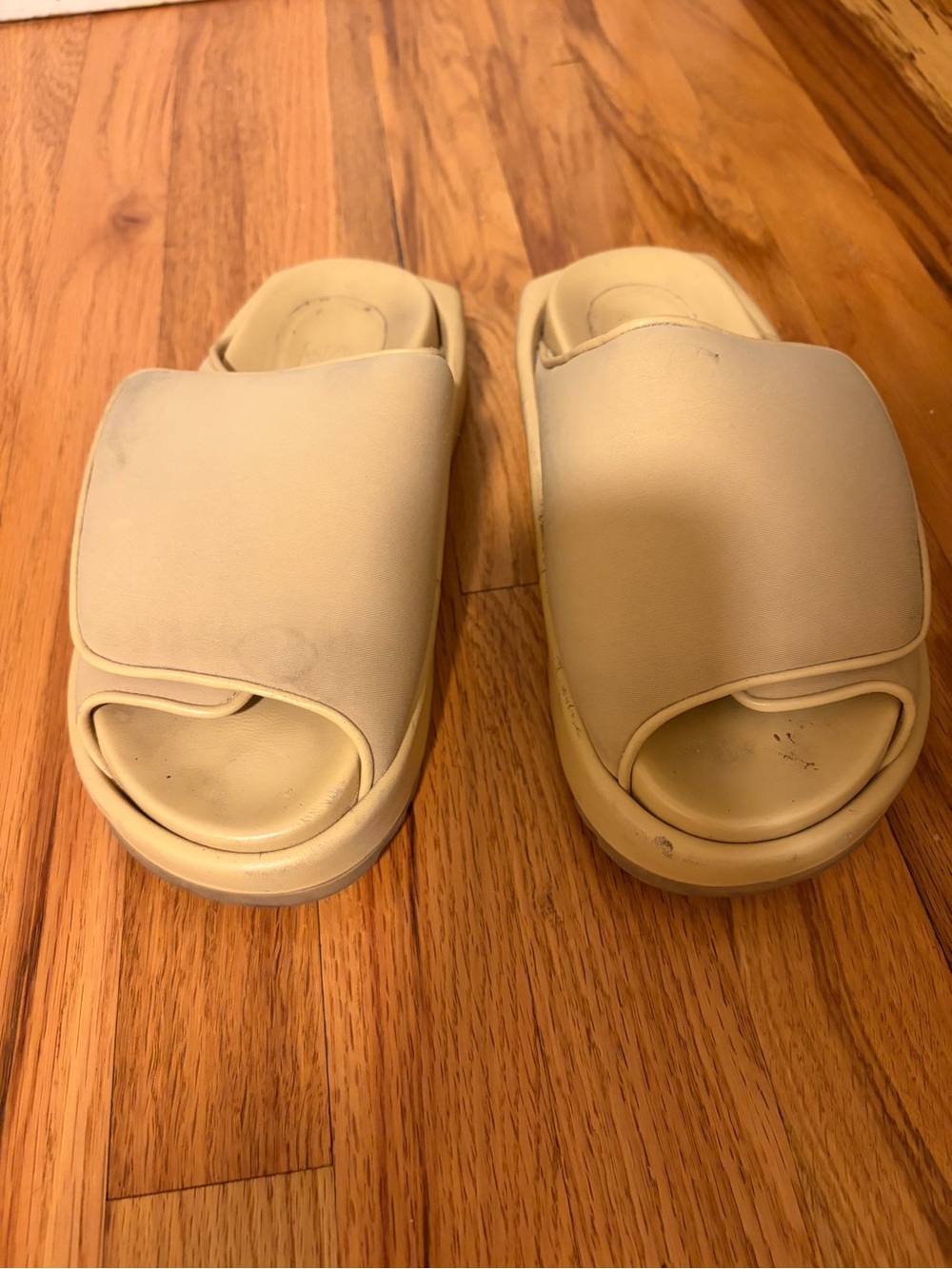 Kids Slide Sandals in Cream - Comfortable Everyday Wear